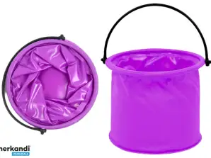 Collapsible Multifunctional PVC Bucket for Water Purple