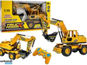 Excavadora Bulldozer R/C 2 en 1 Control Remoto para Niños