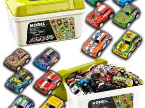Set von Matchbox-Autos im Koffer - Bunte 30 Stück