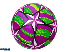 Bunte Gummi-Ball mit lila Sternen, 24 cm