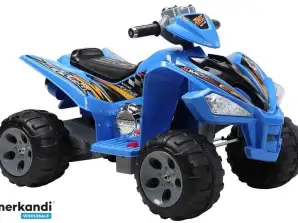 Pil ile çalışan ATV Büyük tekerlekler mavi