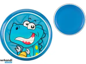 Flying Frisbee with Dinosaur, Blue, 20 Cm