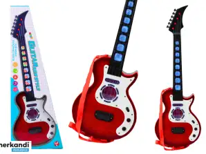 E-Gitarre für Kinder mit Lichtern Melodien Rot