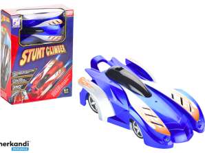 NEL 20471 Sports Car Driving On Wall Ceiling On Laser Blue
