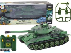 Fernbedienter Militärtank RC 1:28 mit drehbarem Turm grün