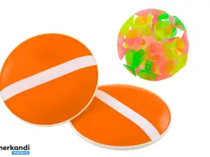 Spill med Runde Racketter og Sugende Ball Oransje