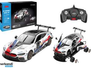 Byggeklosser Auto Rastar RC 1:18 BMW M8 GTE Hvit 66 Deler