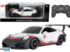 Auto RC 1:18 Rastar Porshe 911 GT3 Branco-Cinzento