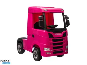 Автомобіль на акумуляторі Scania 500R HL698 Рожевий 4x4