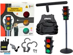 Bildungsset Polizeibeamter Verkehrssteuerung Ampel 10 Teile