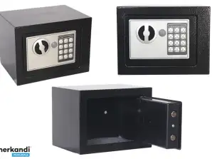 Elektronischer Sicherheitsschrank mit Code, schwarz, stahl
