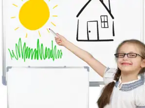 Multifunctional Dry-Erase Magnetic Board White 90x60cm