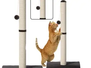 Kratzbaum für Katzen Säule zum Kratzen Turm Dunkelgrau 80 cm x 40 cm