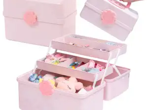 Organizer Schmuck- und Kosmetikbox Rosa 29x16x16cm