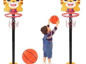 Justerbar Basketballkurv Tiger Gul 110cm