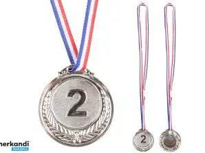 Srebrny Medal Drugie Miejsce Nagroda Trofeum Cynkowy 6.5cm