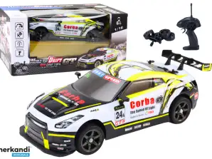 RC Sportauto 1:16 Drift Vervangbare Wielen Wit Geel