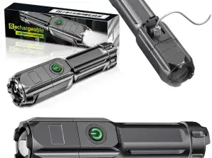 Vodotěsná turistická kapesní svítilna s 3 režimy LED