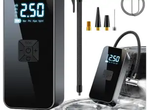 Elektrischer Mini-Kompressor Tragbar LED Taschenlampe 3 Aufsätze