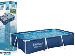 Cadre de jardin pour piscine 300 cm x 201 cm x 66 cm Bestway 56404