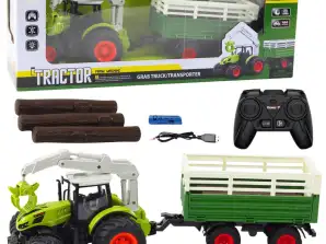 Tālvadības Traktors ar Piekravu un Saķeri RC 2.4G
