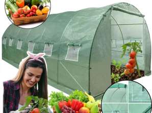 Polytunnel Trädgårdsväxthus 6x3x2m Folie 18m? UV 4 Premium