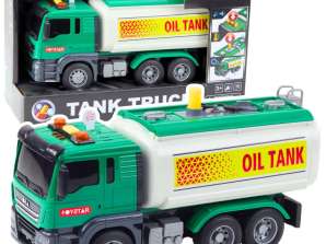 Water Tank Truck Lights Sounds Green 1:14