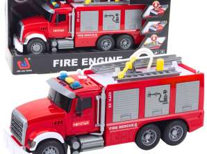 Fire Brigade Car Water Light Sounds Red 1:14