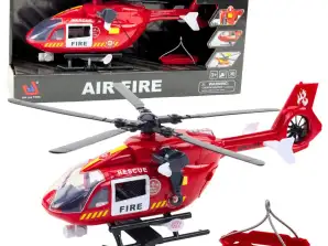 Fire Department Helicopter with Hook, Lights and Sounds 1:12
