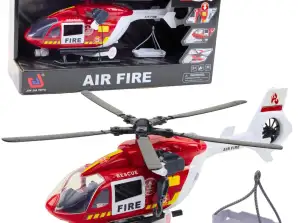 Löschhubschrauber mit Haken und Tragen mit Licht und Geräuschen 1:14