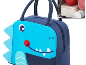 Lunch bag isolant thermique Dinosaure Bleu 23cm