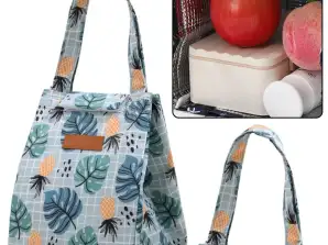 Lunch bag isolant thermique feuilles d’ananas 25cm