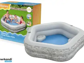 Piscine de jardin gonflable 213x 206x 53 cm Bestway 54423