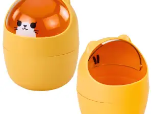 Mini Korb Teddybär Schreibtisch Tisch Orange 1L 16cm