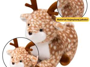 Plüsch kuscheliges Maskottchen Rehbraun mit Cents 23cm