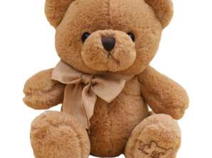 Plüss bújós kabala Nagy Teddy Bear masnival barna 40cm