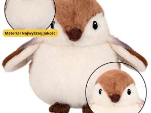 Plush mascot cuddly bird sparrow brown 12cm
