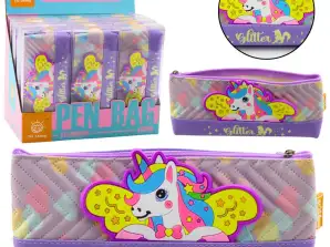 Trousse Licorne Violet 20 x 8.5 cm