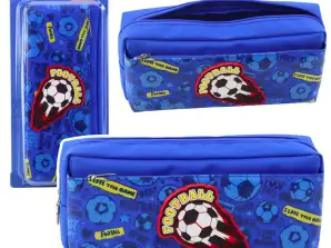Schulorganizer mit Fußball, blau