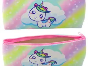 Schulmäppchen Mädchen Einhorn Pastellregenbogen Bunt