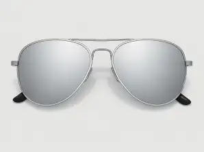 Silber ' Verzweifelt' Piloten-Sonnenbrille 2200-26
