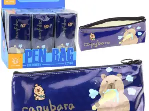 Skole Penalveske Capybara Verktøykasse Pusse Tenner Marineblå 20 x 8,5 x 4 cm