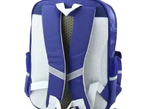 Schulrucksack Dinosaurier Patches Brustgurt marineblau 39x27x15cm