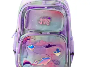 Schulrucksack Brustgurt pastellfarben bunt 20L