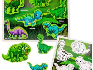 Houten Dinosaurus Puzzel Vormen Bord 12St