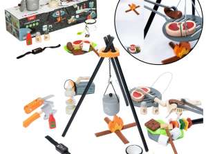 Camping Set Wooden Fire Accessories 45 pcs