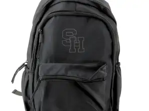 Városi iskolai hátizsák középső rekesz SH fekete 38cm 20L