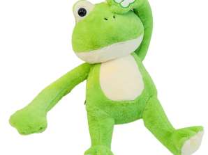 Plüsch kuscheliges Maskottchen Frosch mit Magneten grün 23cm