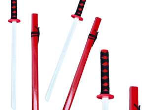 Spada Katana in legno per divertimento allenamento Prop rosso 70cm