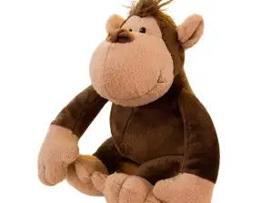Cuddly Monkey Plush Mascot Brown 25cm